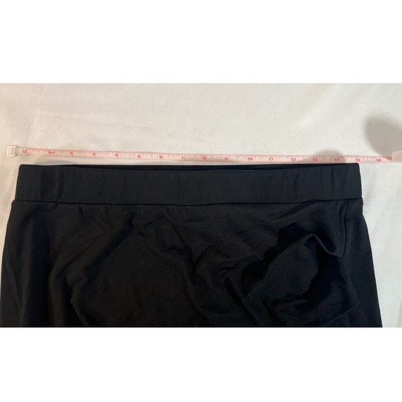 HALARA Black Ruched Front Pullon Midi Skirt Sz L Viscose Elastane Slit
Side NWT - Picture 6 of 7